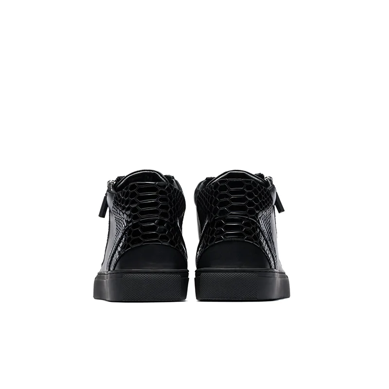 Мужская обувь на молнии OPP дышащая кожаная смешанных цветов в стиле хип-хоп