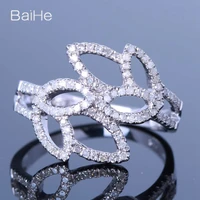 baihe solid 14k white gold hsi natural diamond ring lady engagement trendy party fine jewelry mowhiti taimana %d0%ba%d0%be%d0%bb%d1%8c%d1%86%d0%b0 %d7%98%d6%b7%d7%91%d6%bc%d6%b7%d7%a2%d6%b7%d7%aa