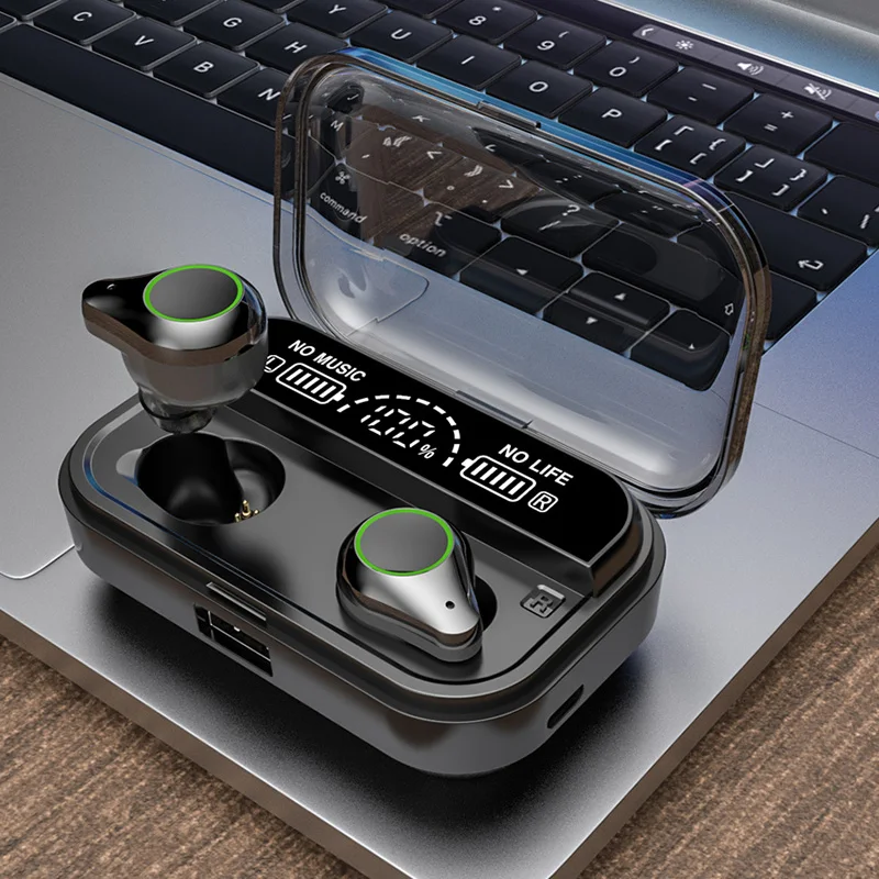 

T10 TWS Bluetooth Headset Fingerprint Touch HD Stereo Noise Fone De Ouvido Wireless Earphone