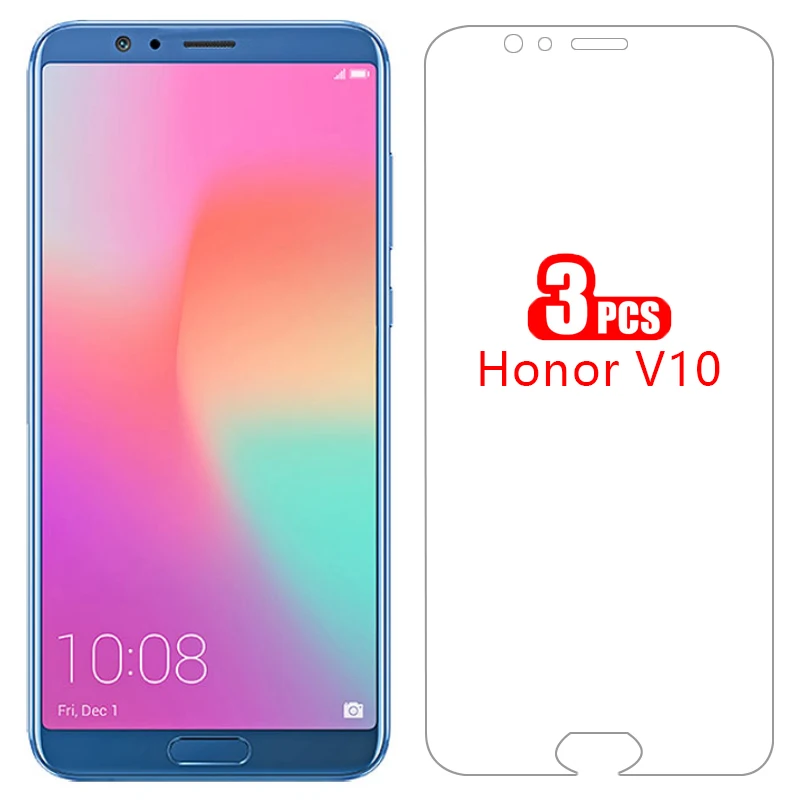 Чехол для huawei honor v10 защитная пленка закаленное стекло view v 10 view10 coque 9h huawey honer onor honr -