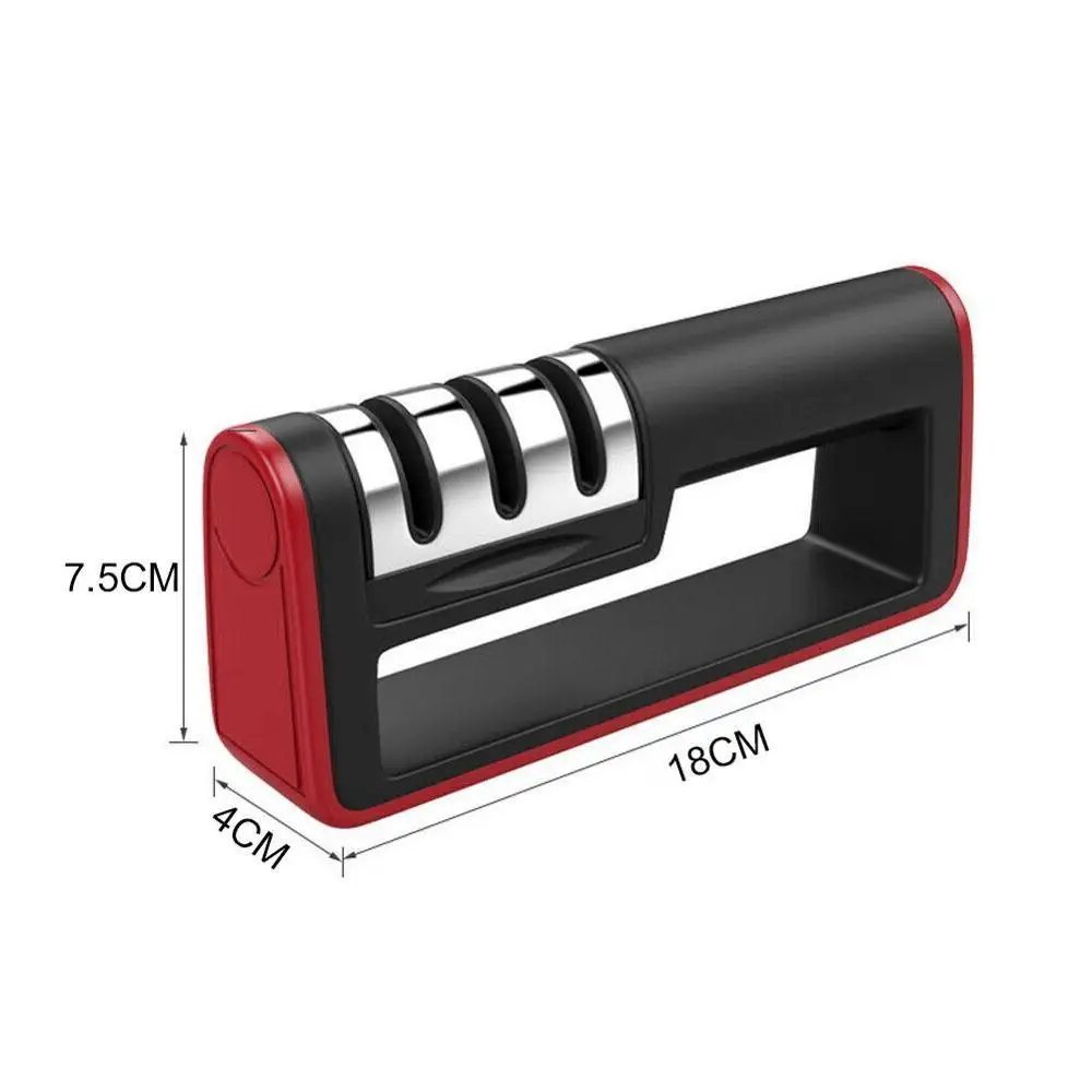 

Handle Household Knife Sharpener Hard Carbide Ceramic 3 Quick Stone Sharpening sharpener Kitchen Stage M3E6