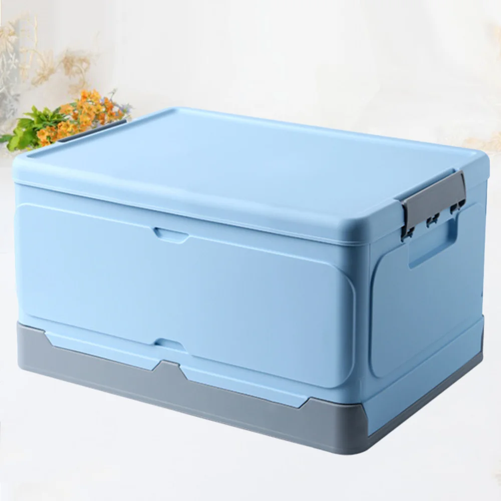 

1Pc Foldable Storage Box Multifunction Storage Case Sundries Organizer Book Box with Lid for Home Dorm Room (Size)
