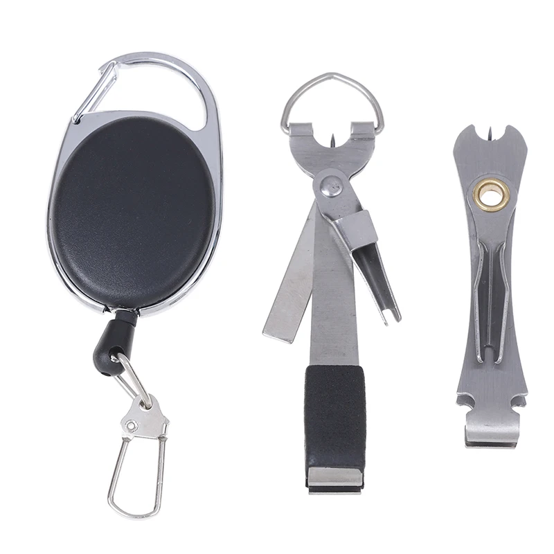 

Pro Fast Tie Fishing Quick Knot Tool Nail Knotter Tying Line Cutter Clipper Nipper w/ Zinger Retractor Tackle Accessories