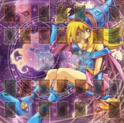 Yu Gi Oh-alfombra de juego de goma de espuma para beb&eacute;, tapete de juego de color Negro, Rosa, drag&oacute;n, mago oscuro, estilo de chica-4