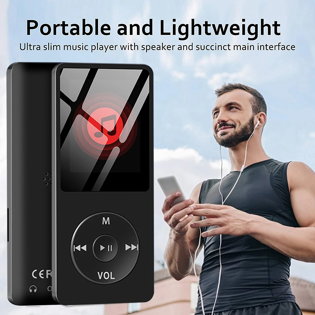 MP3 Player with 16G micro card MP3 Music Player Hi-Fi Rechargeable Sport Audio Video Player with Earphone WMA WAV Music Players images - 6
