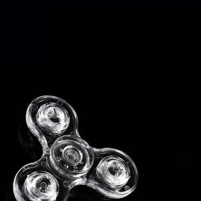 Luces LED Fidget spinner металлическая антистрессовая игрушка для взрослых аутизм ручная