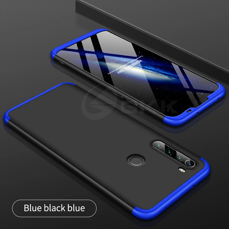 GKK Роскошный чехол для Xiaomi Redmi Note 8T 5 7 8 Pro полная защита противоударный 3 в 1 жесткий чехол для Xiaomi Redmi Note 8 Pro Чехол
