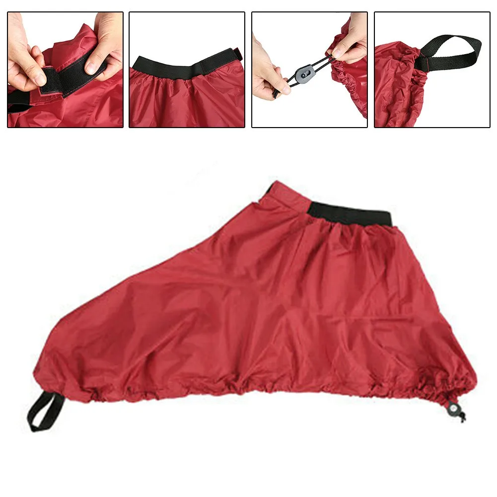 

Universal Kayak Spray Skirt Cover Waterproof Canoe Marine Boat Cockpit Deck Sprayskirt Cover Adjustable Waist Cockpit S M L XL