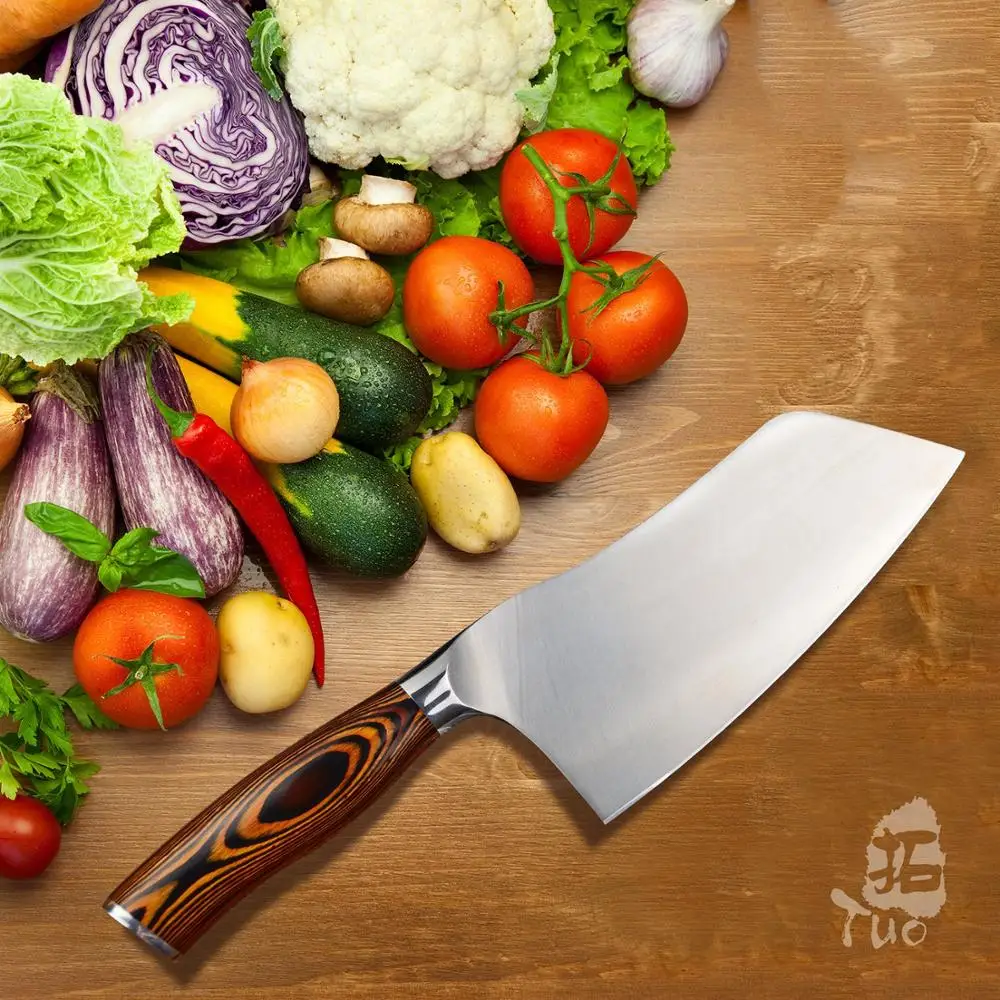 Мясо Clever ножи " Пособия по немецкому языку сталь 1,4116 кухня острое лезвие нержавеющая сталь TUOBITUO Pakkawood ручка измельчения резка Bones