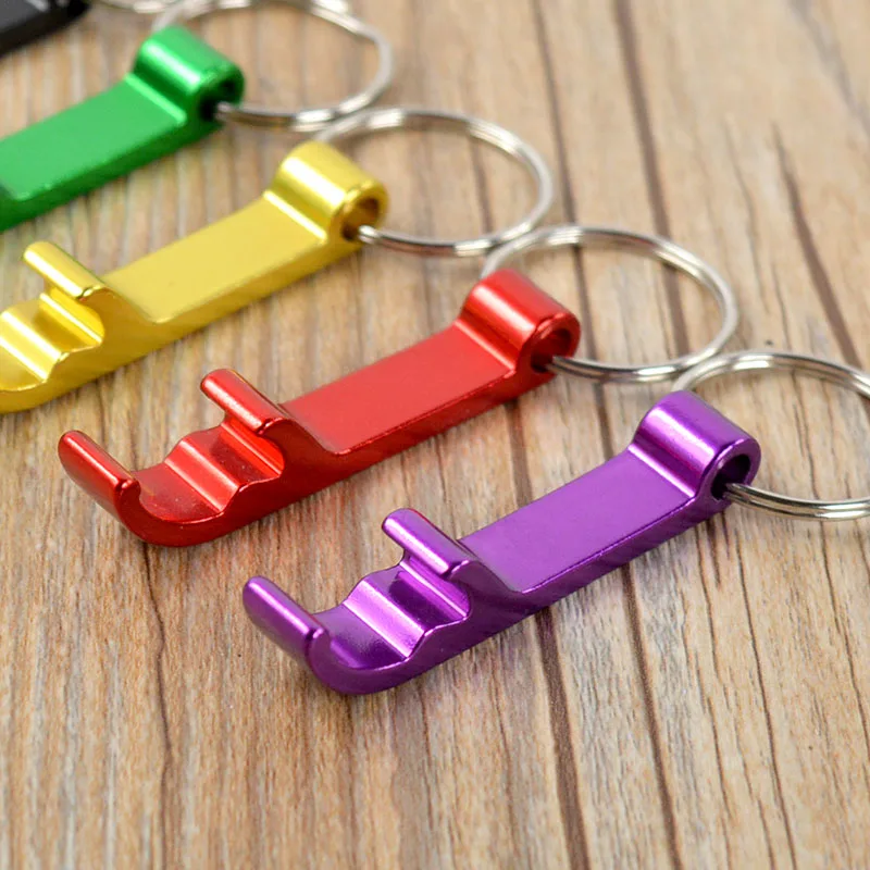 

Pocket Beer Bottle Key Chain Key Opener Beverage Small Bar Ring Chain Claw