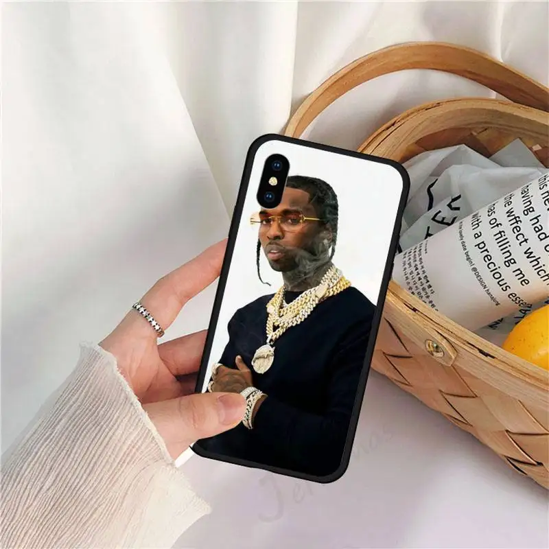 

American Rapper Pop Smoke Phone Case for iPhone 11 12 pro XS MAX 8 7 6 6S Plus X 5S SE 2020 XR