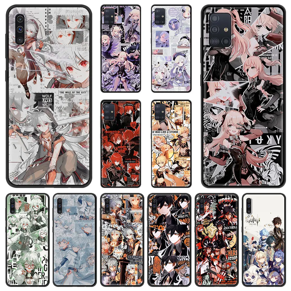 

Genshin Impact top Games Anime Phone Case for Samsung Galaxy A50 A10 A20 A30 A40 A70 A20S A20E A02S A12 Soft Cover Shell Couqe