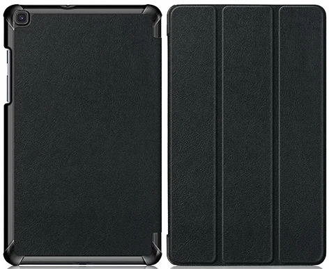 PC-Black Ультратонкий чехол для Samsung Galaxy Tab A 8,0 SM-T290 SM-T295 SM-T297 8 дюймов cмарт-чехол для планшета PU кожаный чехол+ пленка+ ручка - Цвет: PC-Black
