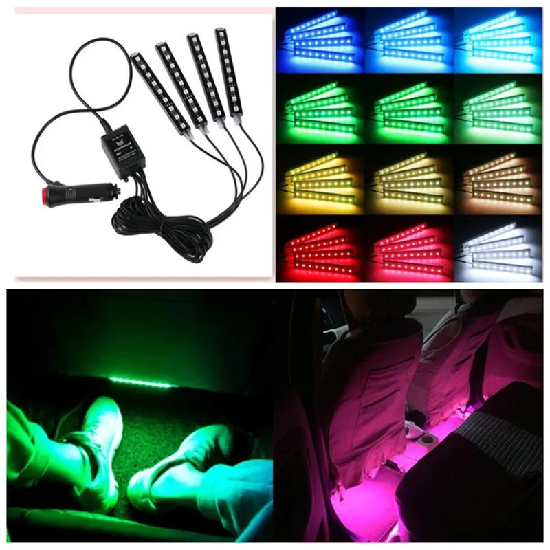Car Styling interior LED Neon Light decoration For Toyota Prime C Prius+ XW50 ZVW30 Verso-S 2 Ractis Rush Sienna 3 Avensis |
