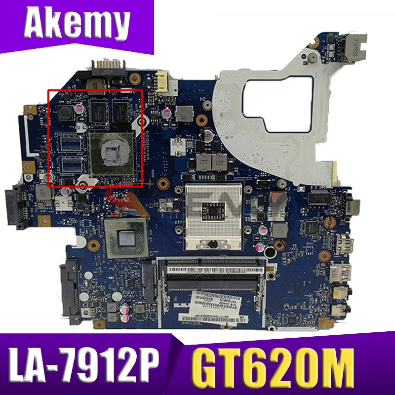 

Q5WV1 LA-7912P For ACER V3-531G E1-571G V3-571G Laptop motherboard NBY171100 GPU GT620M DDR3 Test OK Mainboard