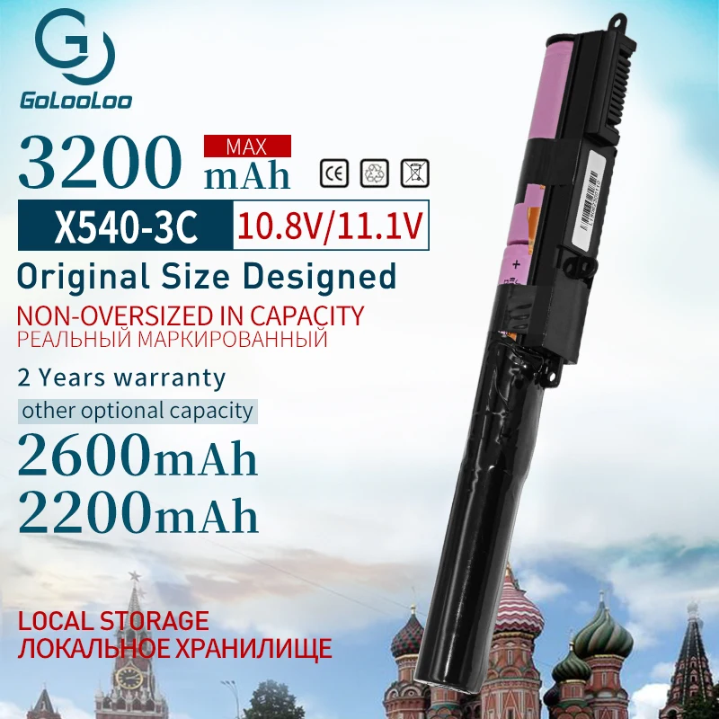 Golooloo 11 1 v 3200mAh A31N1519 Аккумулятор для ноутбука ASUS R540L X540L X540SC X540YA X540LA 1A X540LJ X540S X540SA