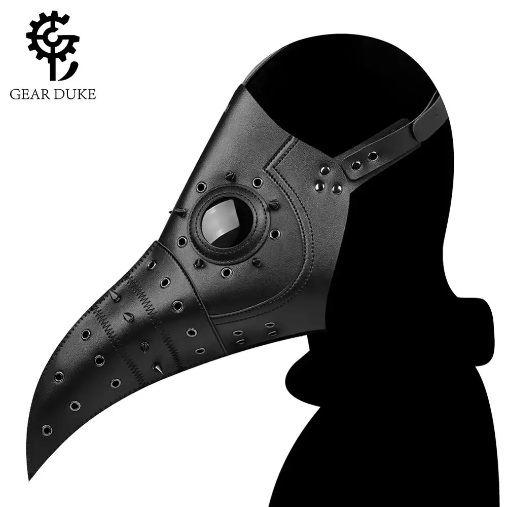 

Маски Чумного доктора Gear Duke в стиле стимпанк, панк-птица костюмная маска косплей, реквизит для косплея на Хэллоуин