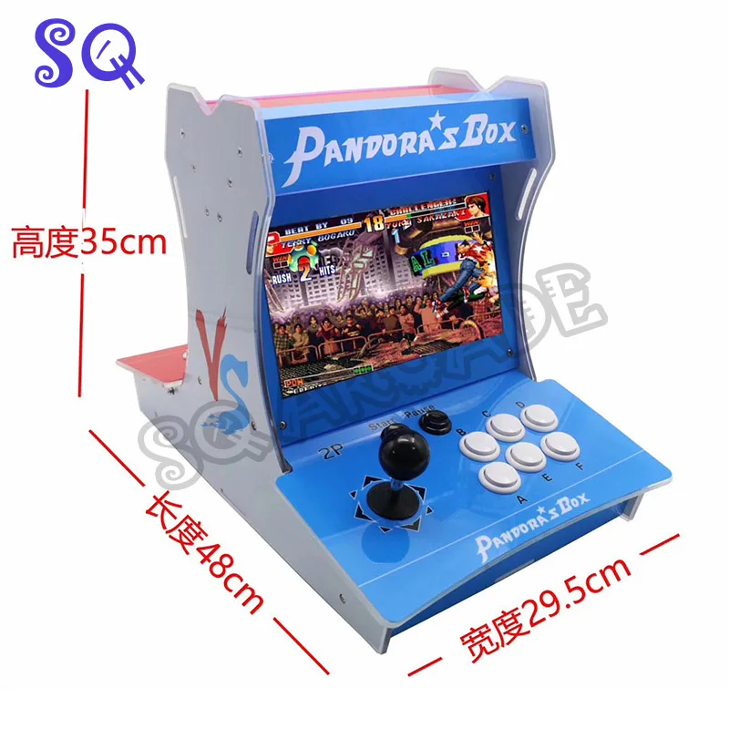 Двойная аркадная мини-машина с двойным экраном 10 1 дюйма встроенная коробка Pandora 9D