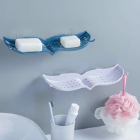 soap box wing shape drain soap holder bathroom sundries shelf bath ball storage hook up organizer gadgets kitchen accessories