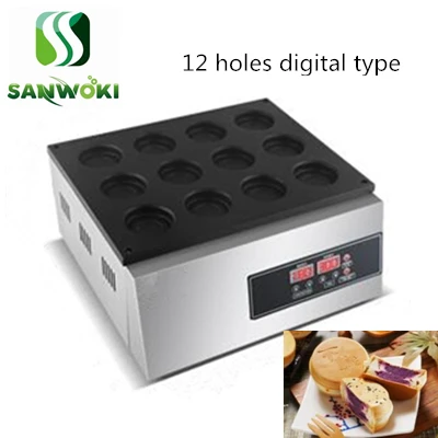 12 отверстий цифровой тайваньский колесо в форме Красного фасоли торты машина