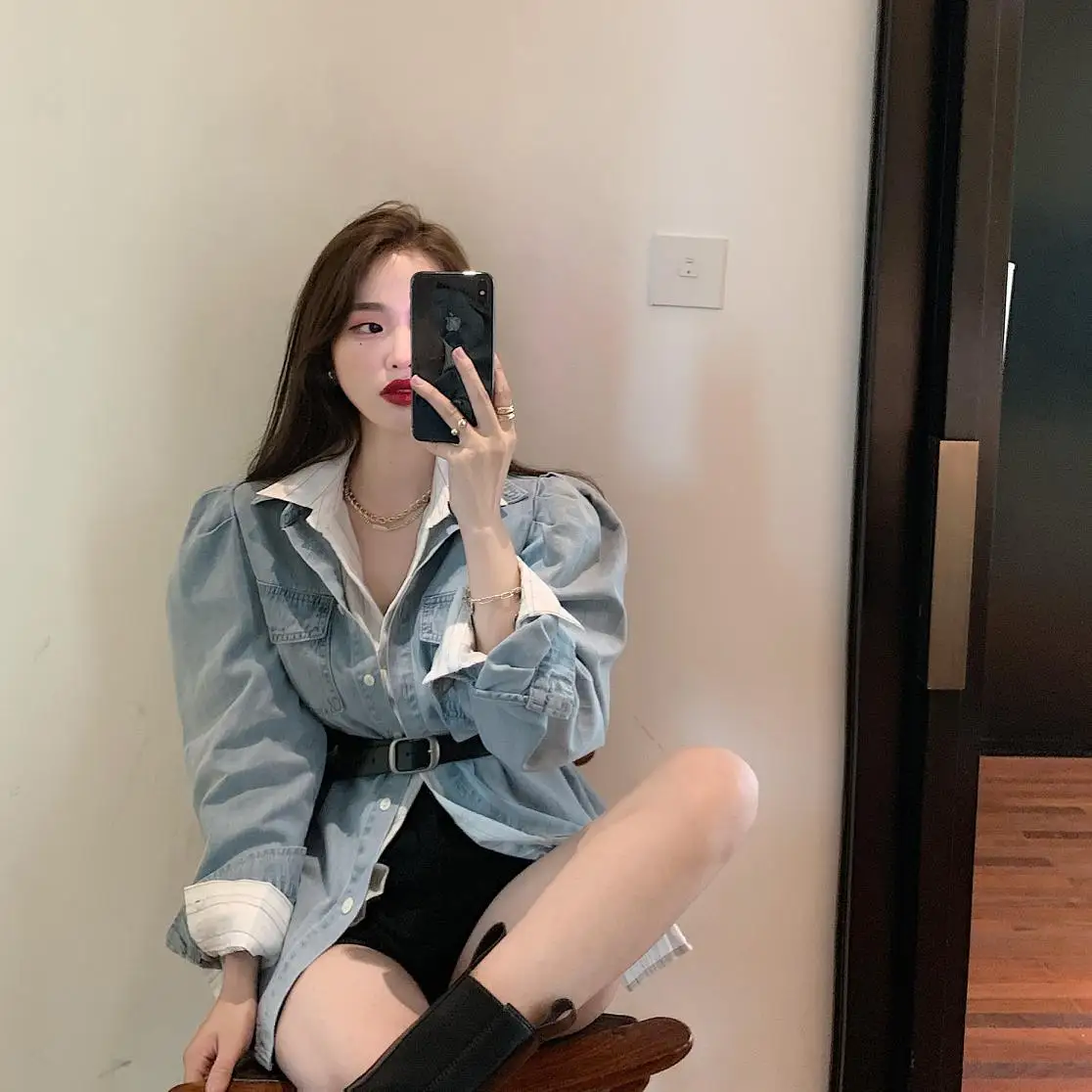 

New S Xl Spring Autumn 2 Piece Suit Long sleeve Vintage Women Blouse Female Girls Blouse Suits Femme Vestido Sell Separately