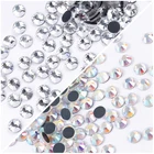 Суперяркие стеклянные стразы 280 шт.-1400 шт.лот горячей фиксации, много размеров SS4-SS30, кристаллы, камни с плоским основанием для украшения одежды из ткани