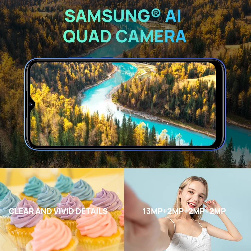 Clearance DOOGEE X96 Pro Smartphone 4GB+64GB 13MP Quad Camera Cellphones Celular Quad Core Mobile Phone Android 11 5400mAh