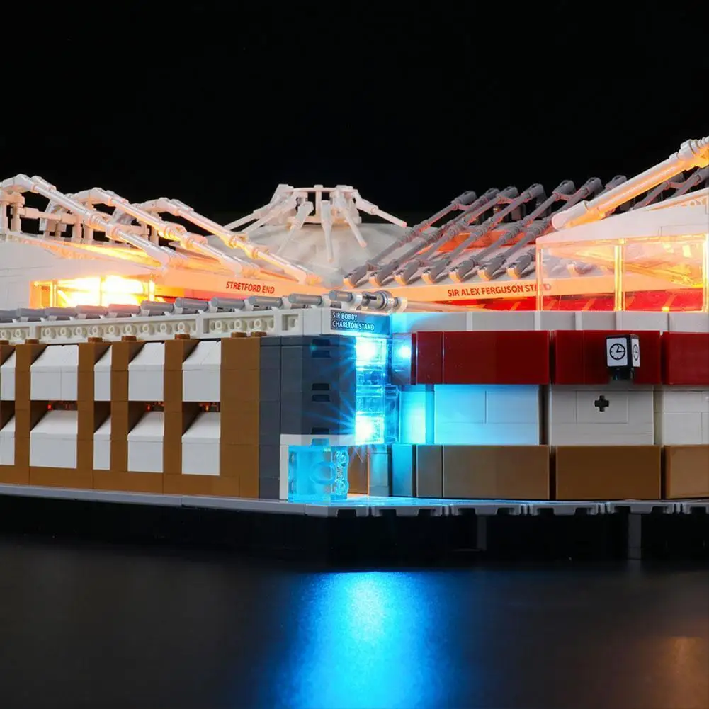 

Compatible With Lego LED Lighting Old Trafford Manchester Block Lights 1PC Stadium United Assembled Building Accessories I8A2