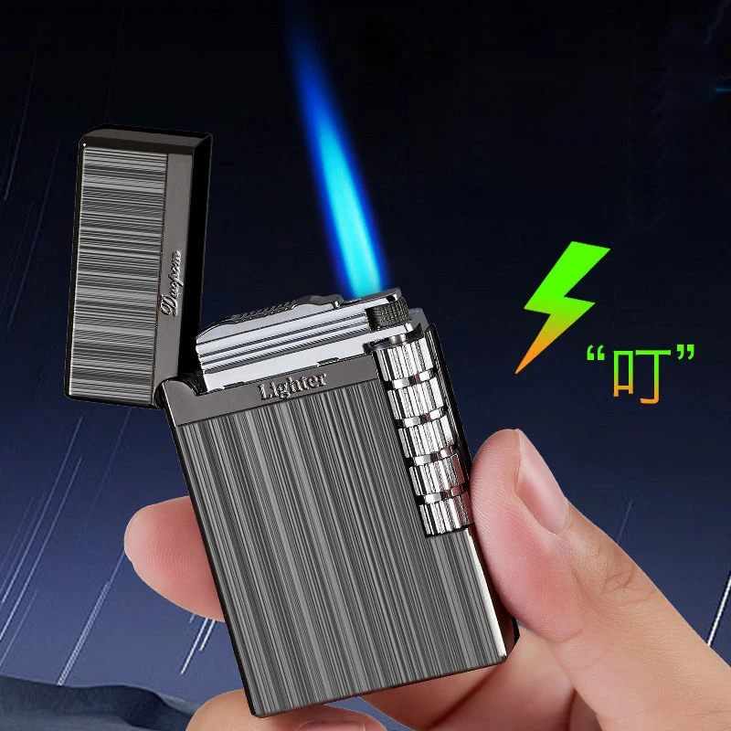 

Jobon One Triple Torch Lighter Metal Windproof Gas Butane Jet Flint Lighter 3 Nozzles Turbo BBQ Cigar Spray Gun Gadgets For Men