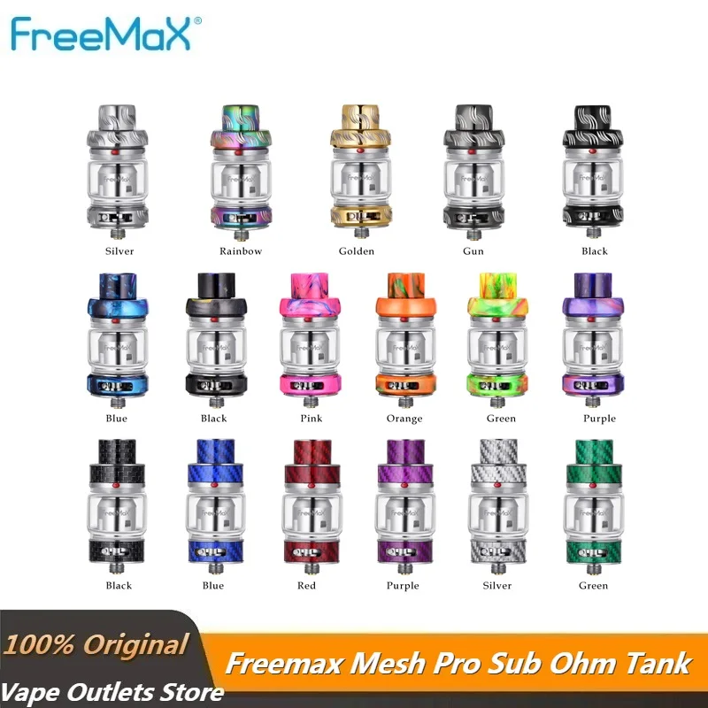 Оригинальный Freemax Vape Mesh Pro Tank 6 мл распылитель Sub ohm углеродное волокно сетка