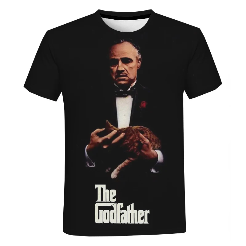 

Summer Hot Sale Movie The Godfather 3d Printed T-shirt Fashion Casual Hip-hop Harajuku Short Sleeve Round Neck Oversize Tops
