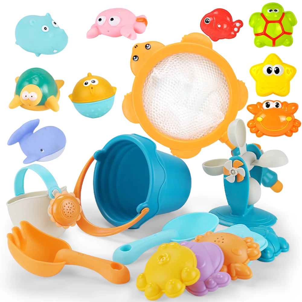 Игрушка детская для пляжа и песка игра корзина водяного стола рыболовная сеть