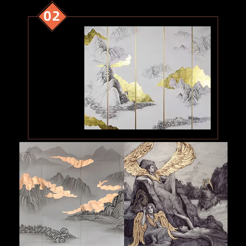 100 шт. декоративные Фольга металлик Медь Алюминий для стена потолочное украшение