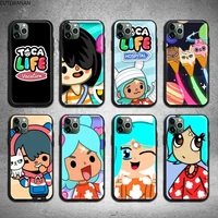 toca boca toca life world game phone case for iphone 12 11 pro max mini xs max 8 7 6 6s plus x 5s se 2020 xr cover