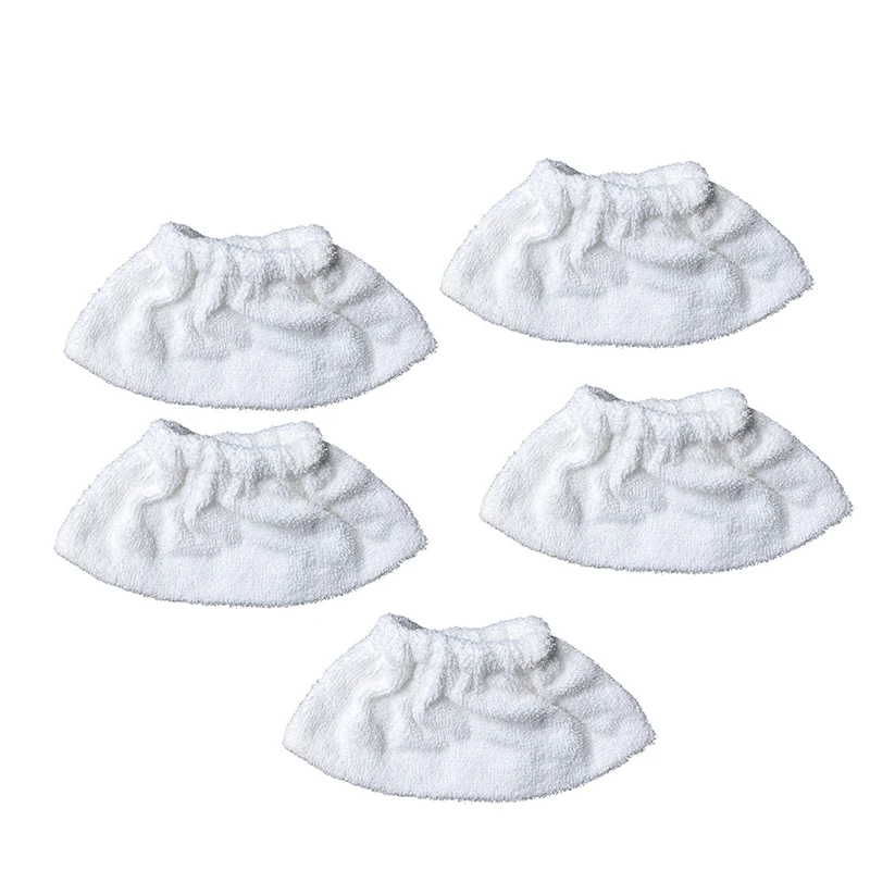 

5 Pcs Cotton Brush Head Cover For KARCHER SC2 SC3 SC4 SC5 Steam Cleaner White