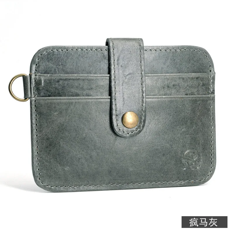 Маленький кошелек на застежке для мужчин и женщин тонкий бумажник из 100%