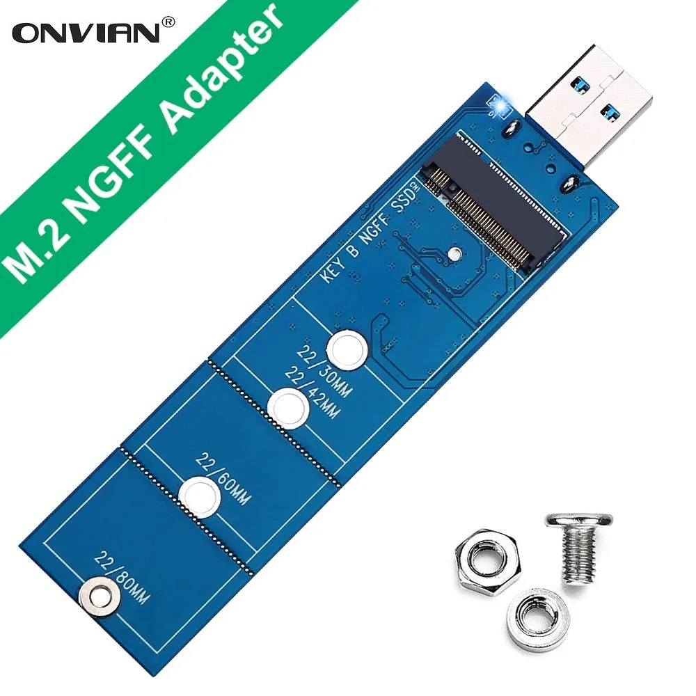 Переходник для внешнего жесткого диска onbian M.2 NGFF SSD на USB 3 0 адаптер B Key SATA