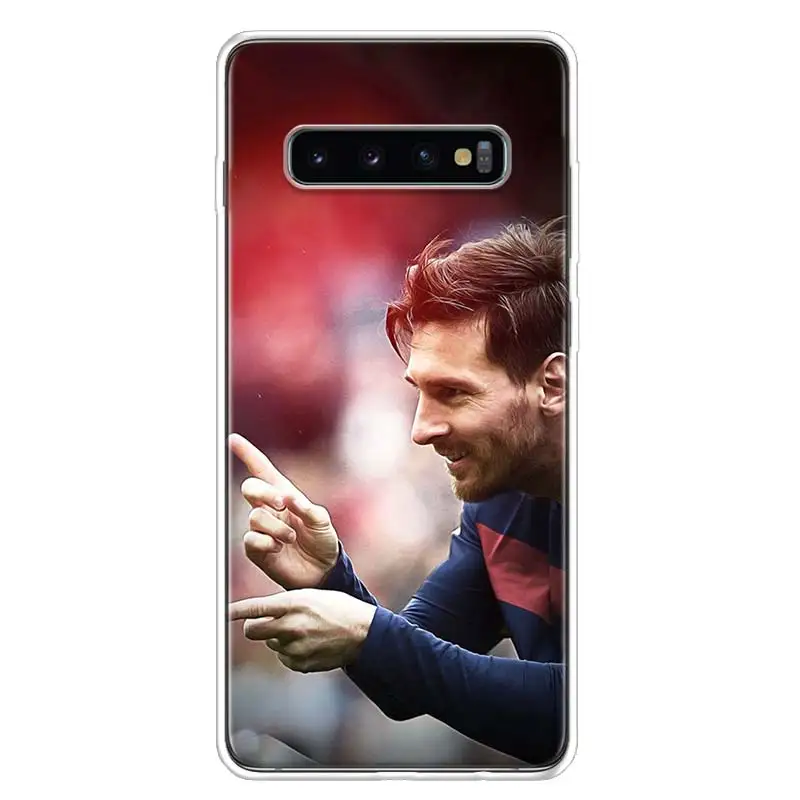 Месси крышка чехол для телефона для samsung Galaxy S10+ Note 10 9 8 S9 S8 J4 J6 J8 плюс S7 S6 корпус под плетенную сумку