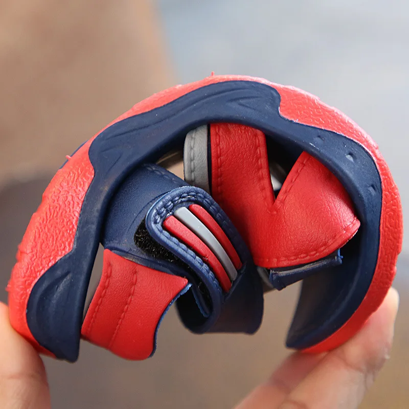 Сандалии Детские на плоской подошве кожаные мягкие Нескользящие повседневные