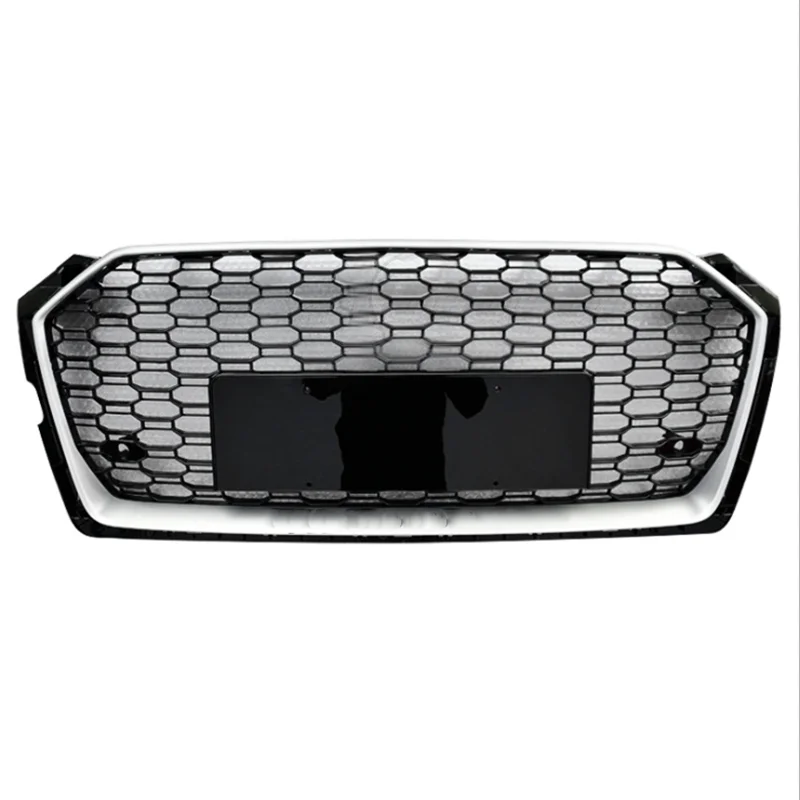 Серебристая оправа с гальваническим логотипом передний бампер решетка гоночные