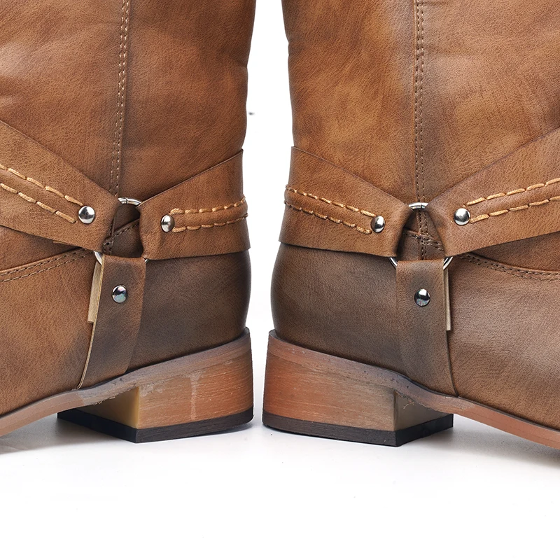 Мужские Винтажные ботинки из искусственной кожи Классические Теплые без