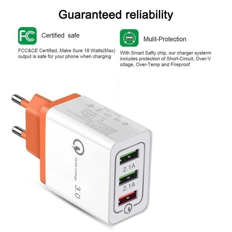AC DC USB 5V Power Adapter Supply 2A 1-4Ports Mobile Phone Fast Charger Universal 220V EU Plug | Обустройство дома