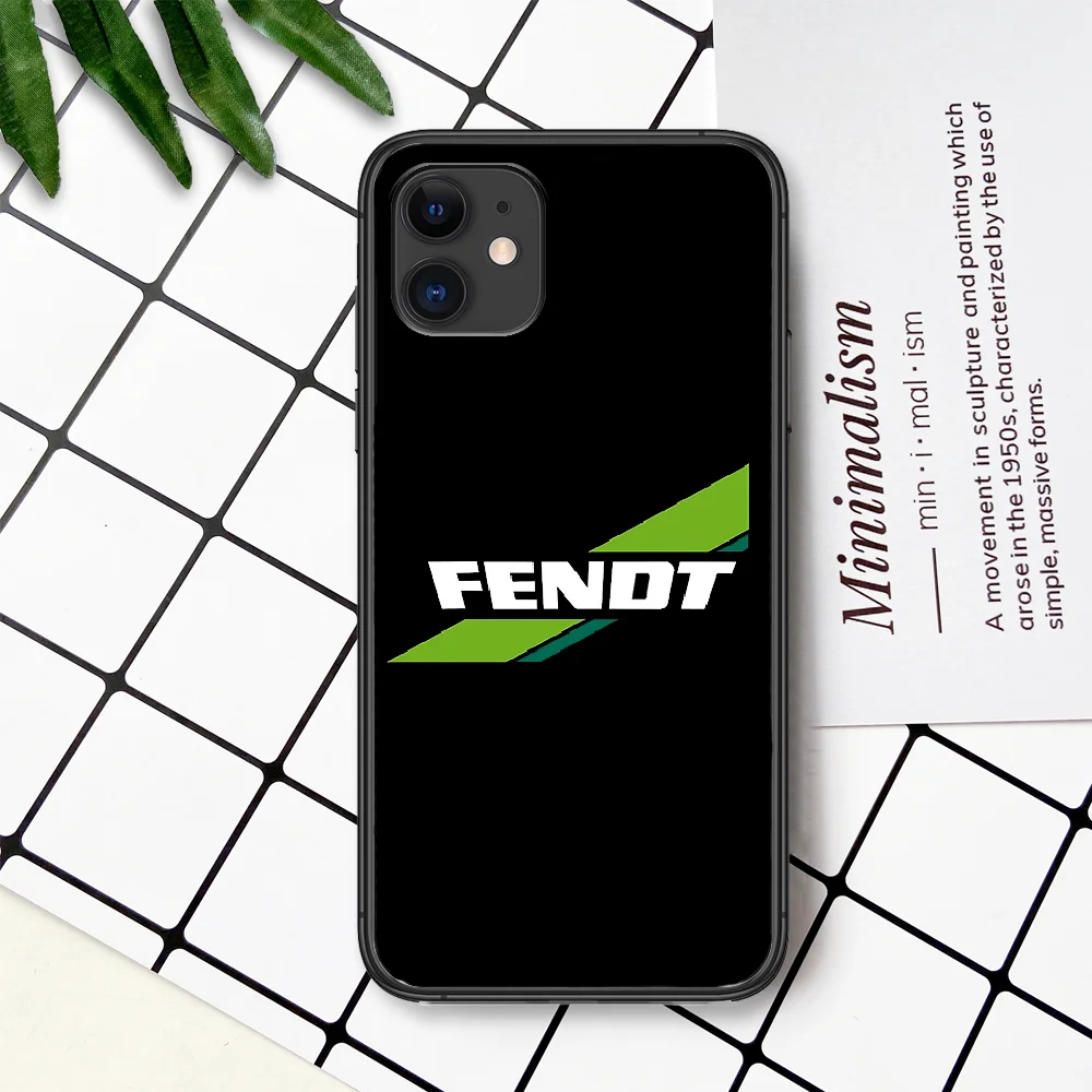 

Fendt Phone Case For IPhone 4 4s 5 5S SE 5C 6 6S 7 8 Plus X XS XR 11 12 Mini Pro Max 2020 black Cover Tpu Bumper Trend Back