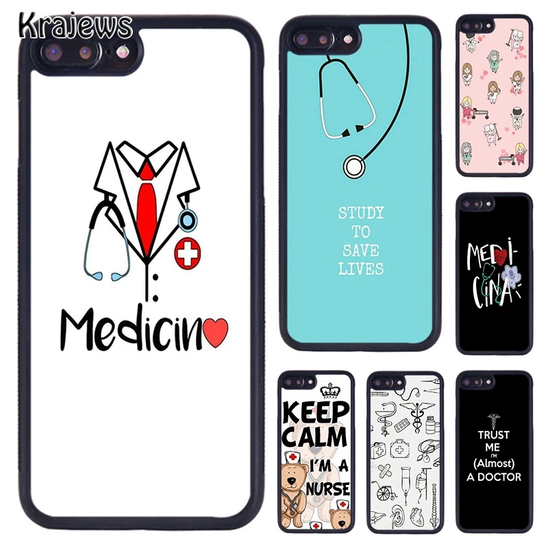 Krajedius Медицинская медицинская сестра для iPhone 5 6 S 7 8 plus 11 Pro X XR XS Max samsung Galaxy S6 S7 S8 S9 S10