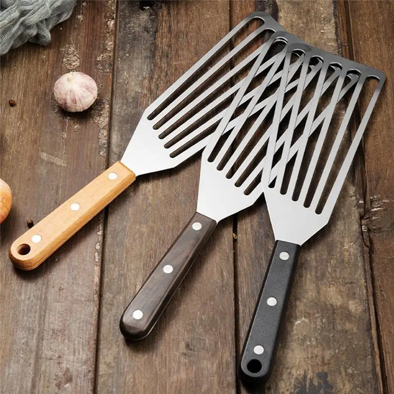 

Cooking Turner Stainless Steel Fish Spatula Metal Blade With Long Handle Fish Turner Utensils For Cooking Tool Cocina Accesorio