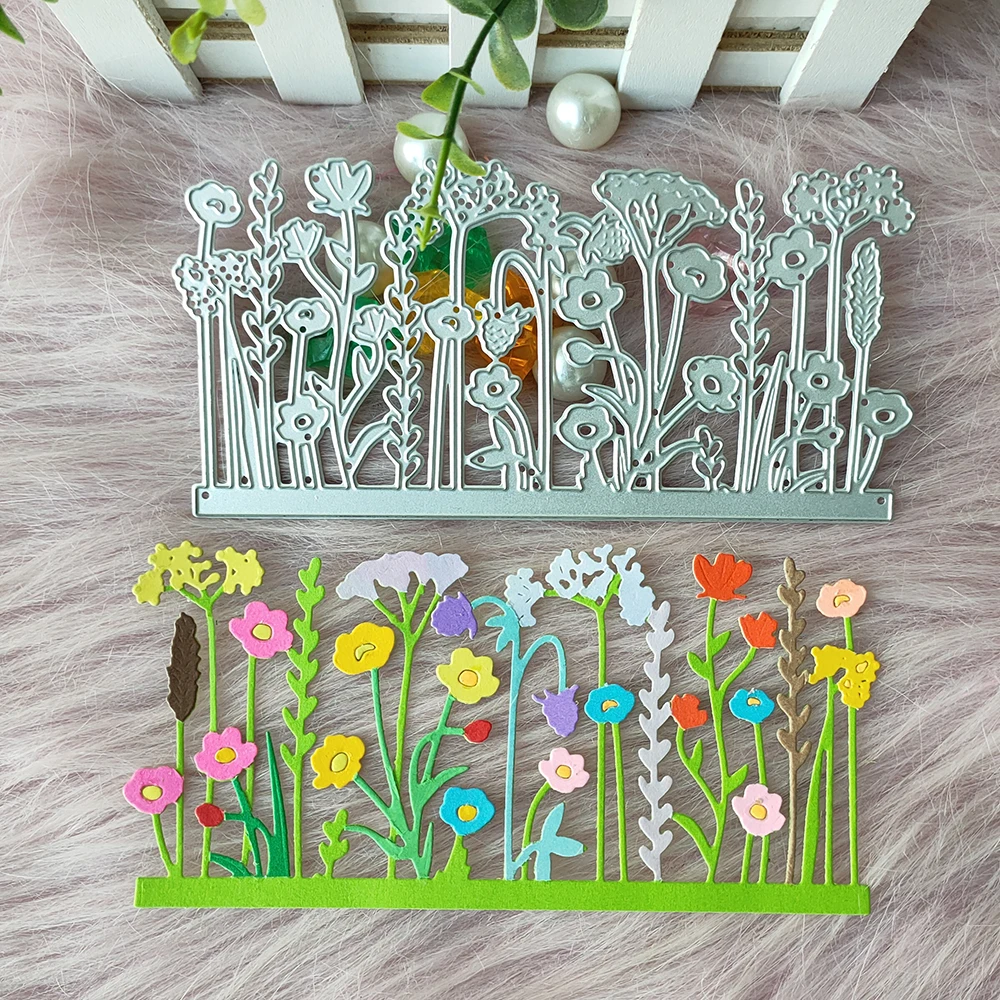 

New Flower grass metal cutting die mould scrapbook decoration embossed photo album decoration card making DIY handicrafts