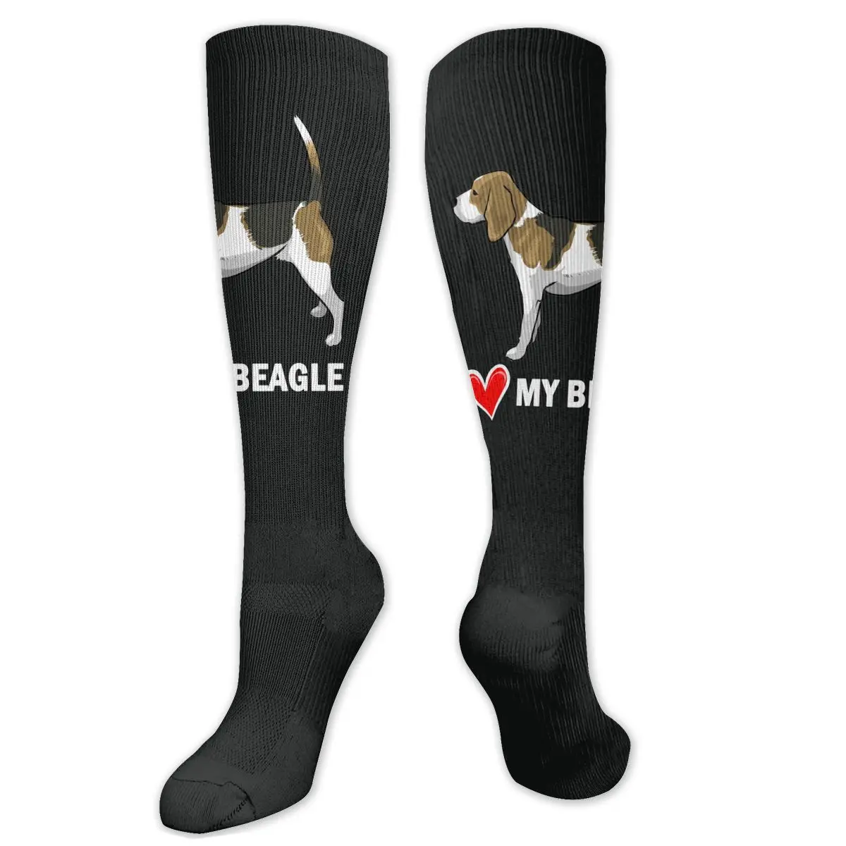 

I Love My Beagle 1 Compression Socks For Women Men Plus Size Wide Calf For Nurses Running Athletic