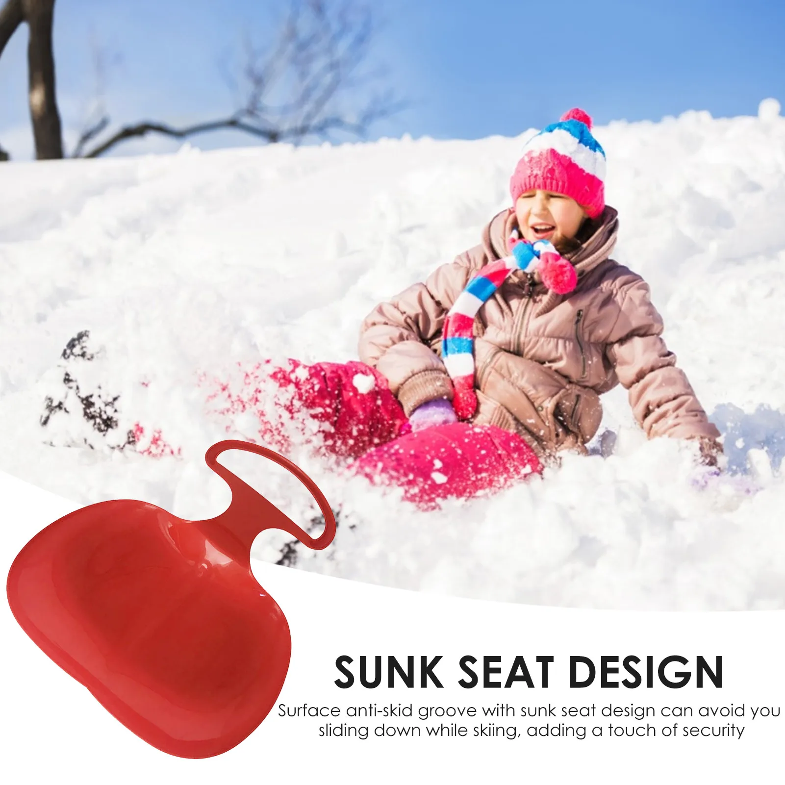 Зимних видов спорта на открытом воздухе утолщенная пластиковая Лыжная доска для