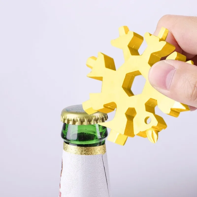 20-in-1 Multi-tool Screwdriver Snowflake Portable Outdoor Pocket Tool Wrench Ratchet Combination Corkscrew Christmas Gift Set | Дом и сад