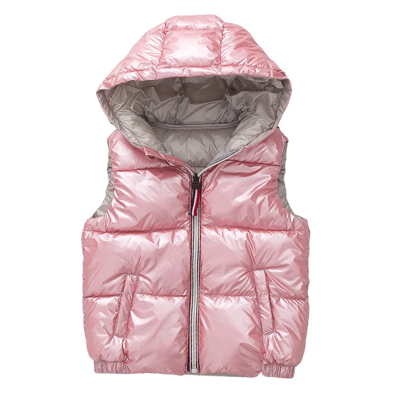 Child Waistcoat Children Outerwear Winter Coats Kids Clothes Warm Hooded Cotton Baby Boys Girls Vest For Age 3-10 Years Old | Детская